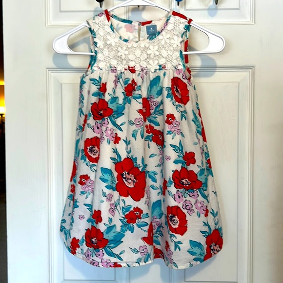 GAP Dresses Baby Gap Floral Girls Toddler Sleeveless Dress Poshmark